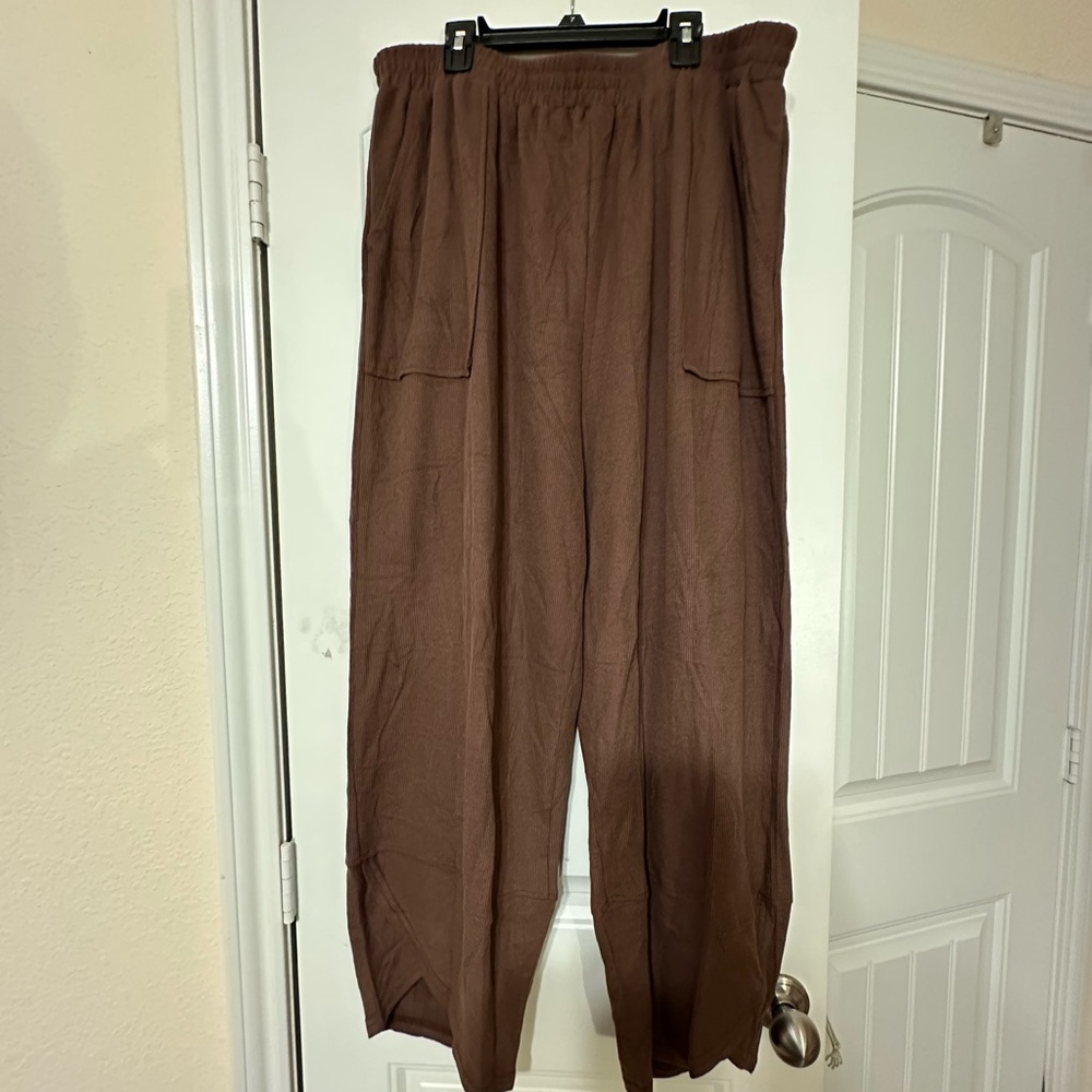 Amazon Brown Wide Leg Pants